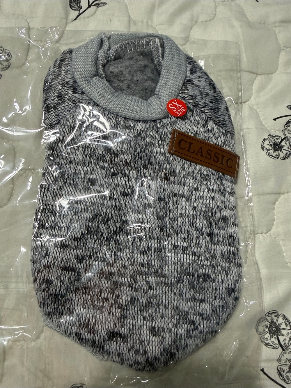 Classic Marled Gray Crewneck Sweater